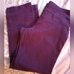 Croft & Barrow Women's Plum Straight Leg Pants